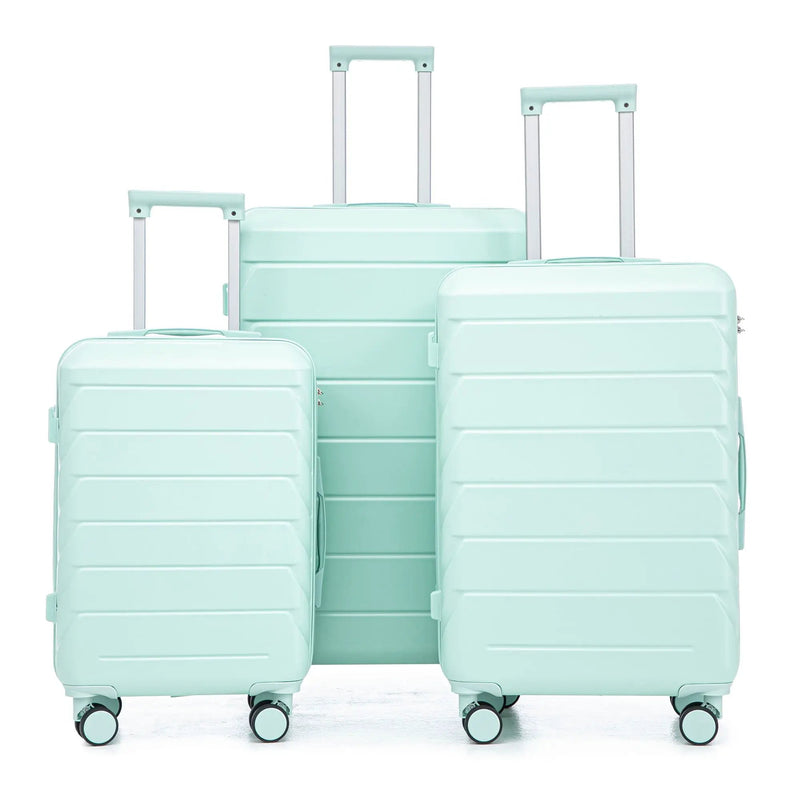 3 Pieces Set 20" / 24" / 28" Spinner Wheel Luggage With Combination Lock by HouseOfZazla