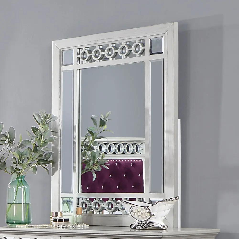 Varian - Mirror - Silver & Mirrored by Unique Piece Furniture