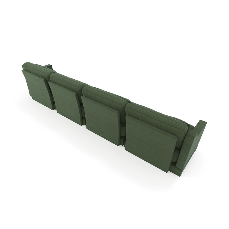 Elegant Sofa With Ergonomic Design And Lumbar Pillows