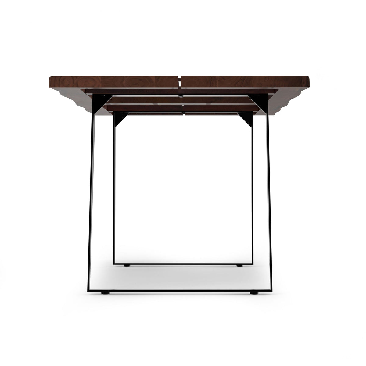 Handcrafted Dining Table with Live Edge Solid Acacia Wood - Dark Brown or Light Brown, photo 7 of 12