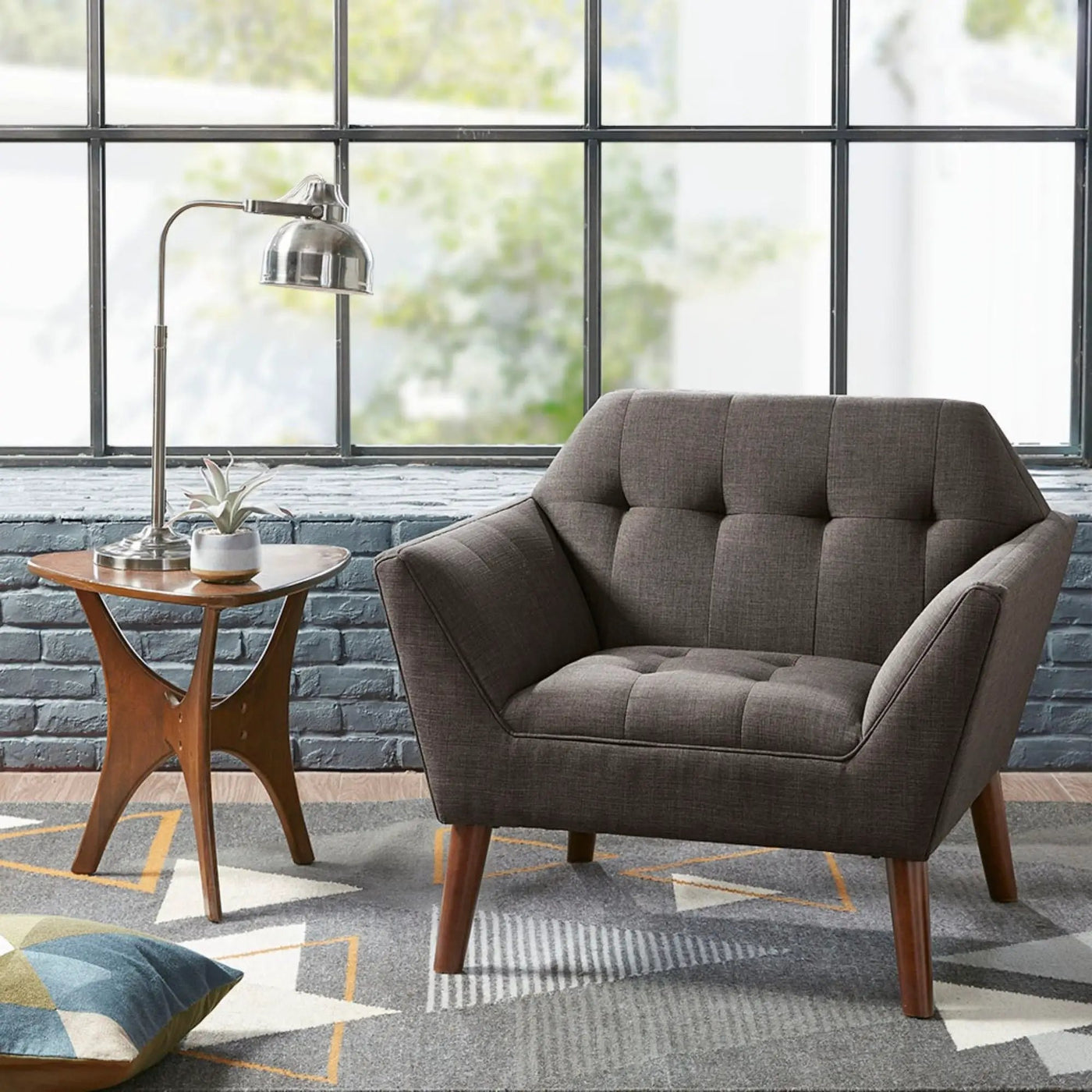 Modern Lounge Chair With Button Tufting by HouseOfZazla