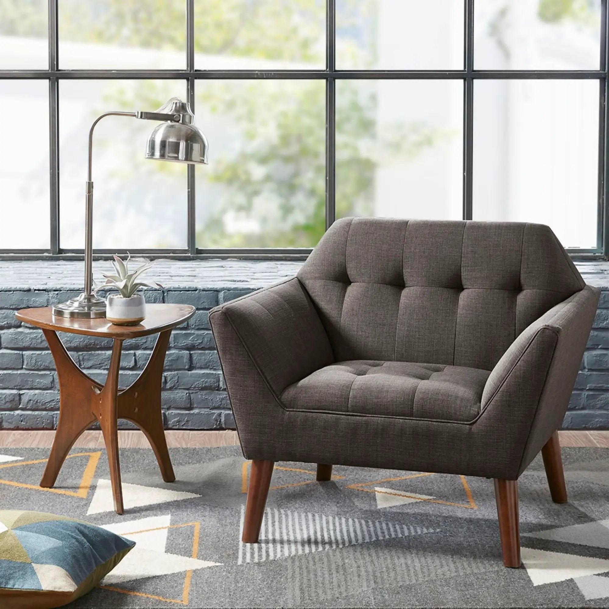 Modern Lounge Chair With Button Tufting by Unique Piece Furniture
