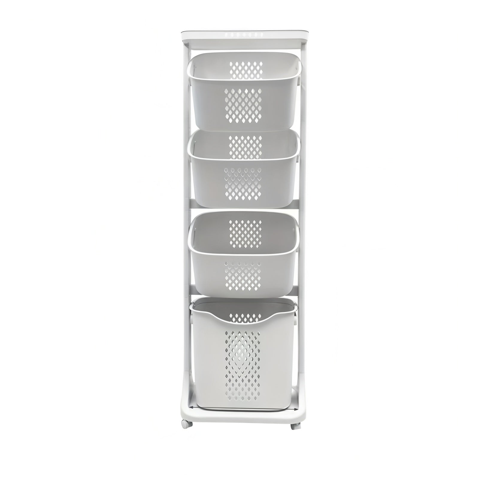 4-Tier Laundry Hamper Sorter with Wheels and Removable Baskets by HouseOfZazla