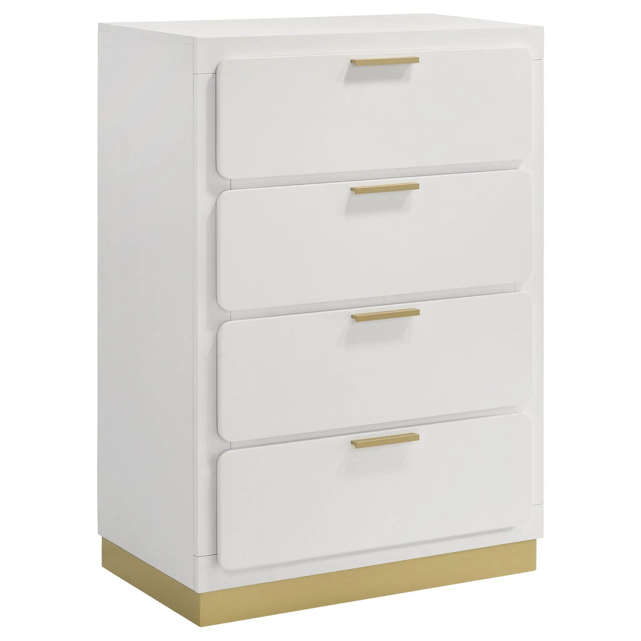 Caraway 4-drawer Bedroom Chest White by Unique Piece Furniture
