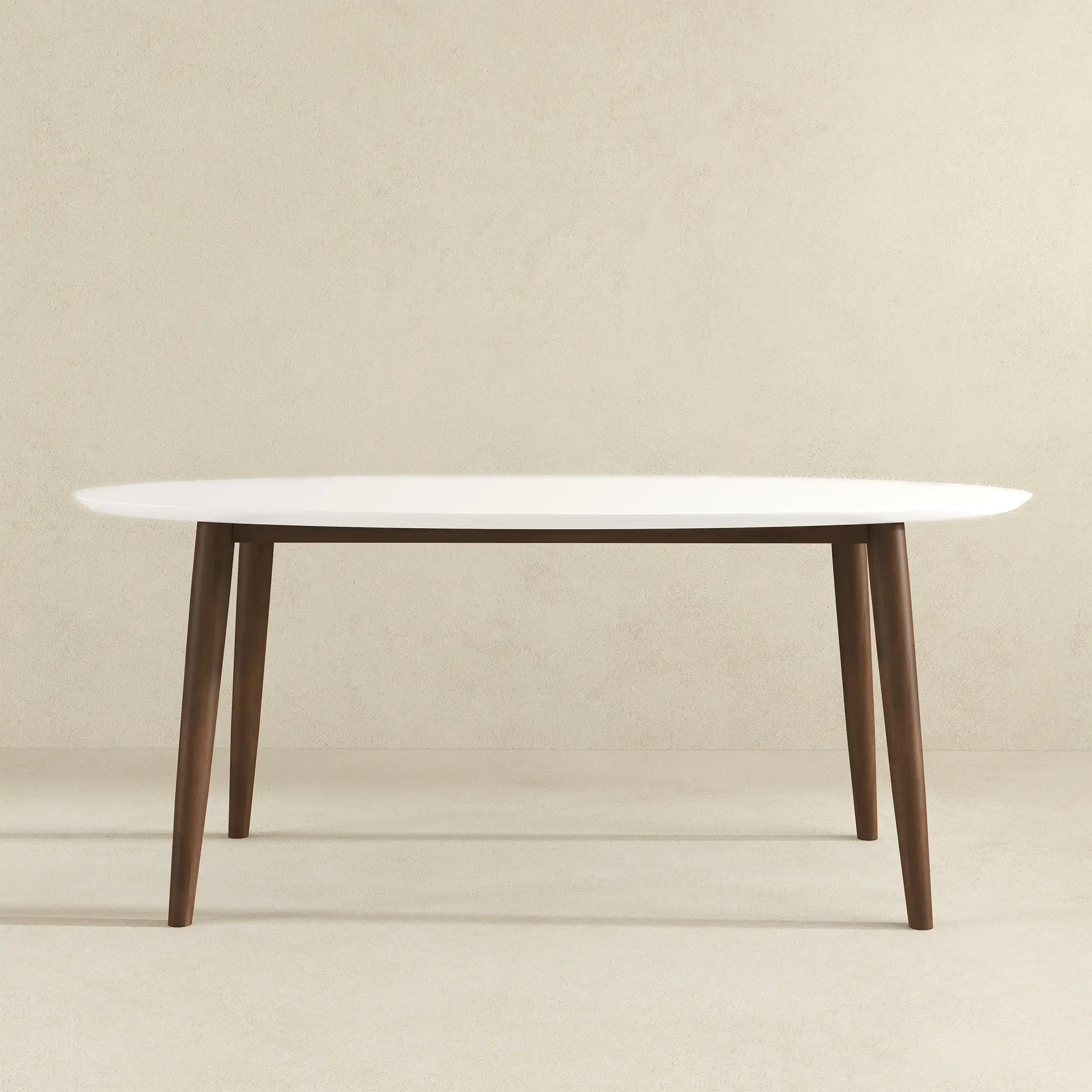 Ada Mid Century Modern Style Solid Wood Dining Table by HouseOfZazla