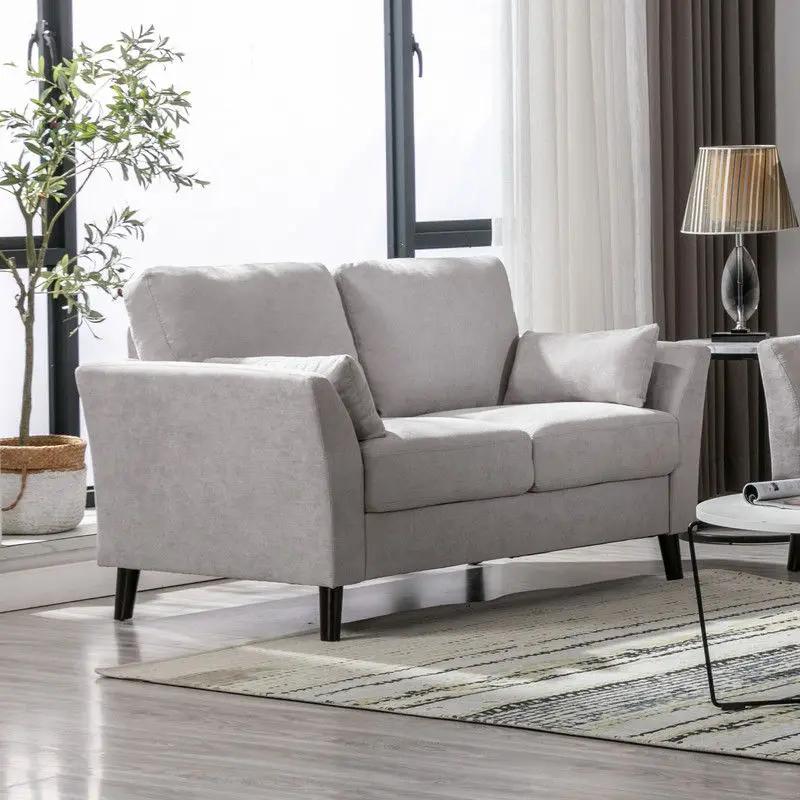 Damian - Woven Fabric Loveseat by HouseOfZazla
