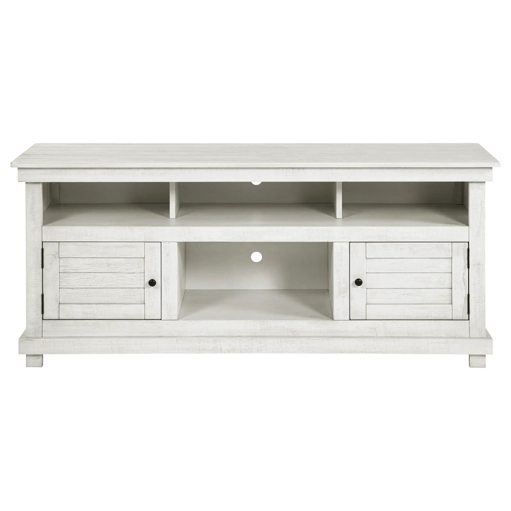 Payne 60-inch TV Stand Media Console Distressed White by Unique Piece Furniture