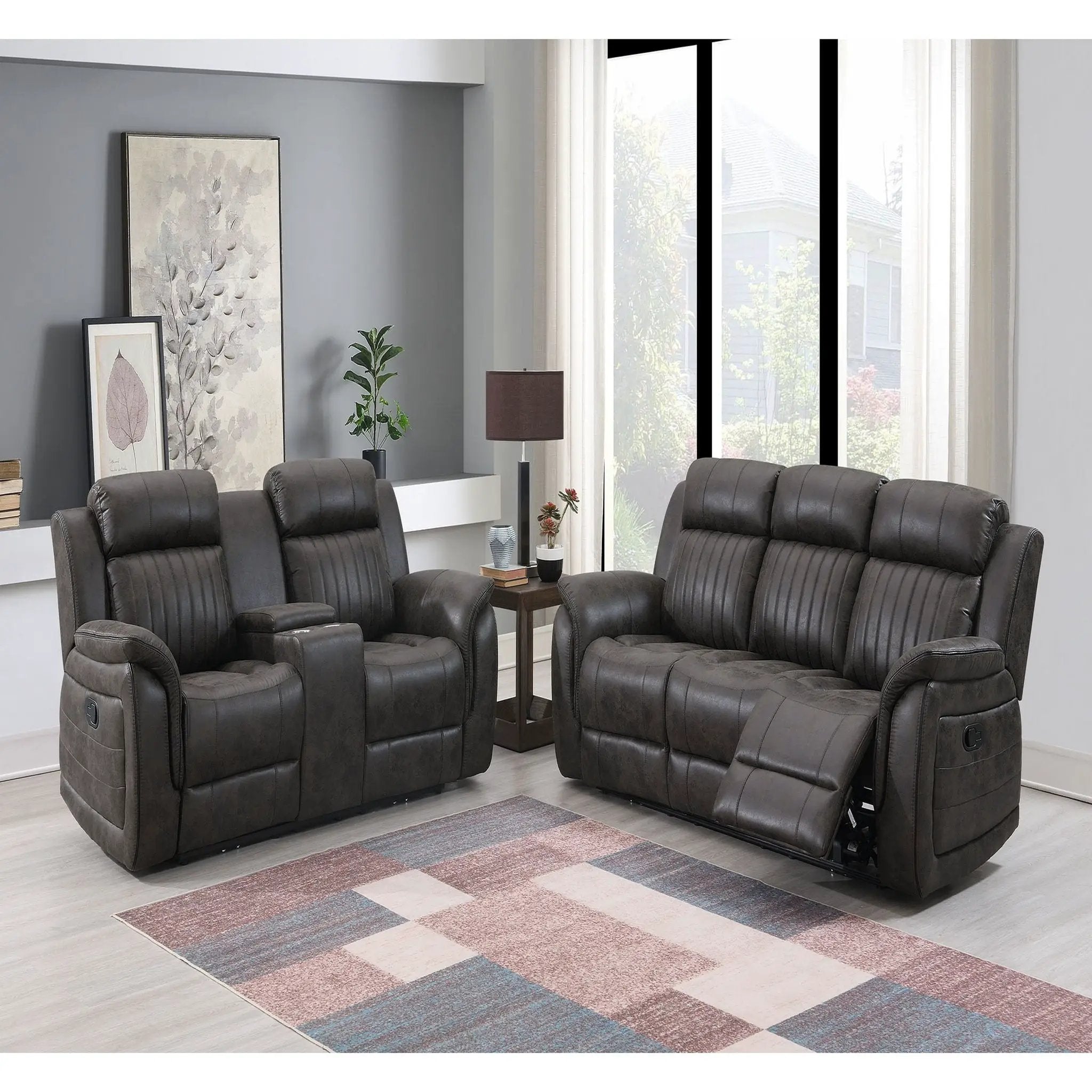 Steban - Transitional Style Living Room Set by Unique Piece Furniture