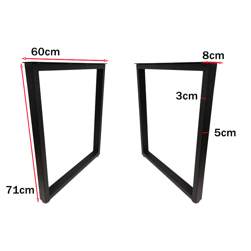 Heavy-Duty Metal Table Legs with Cast Iron Construction - Black, photo 2 of 10