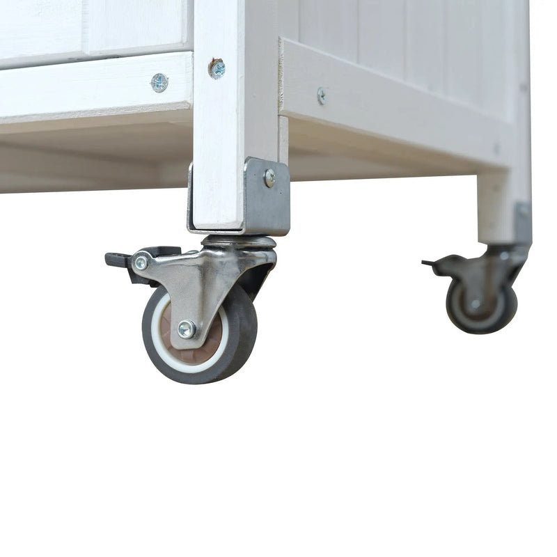 Foldable Outdoor Kitchen Island Patio Cart with Storage by HouseOfZazla