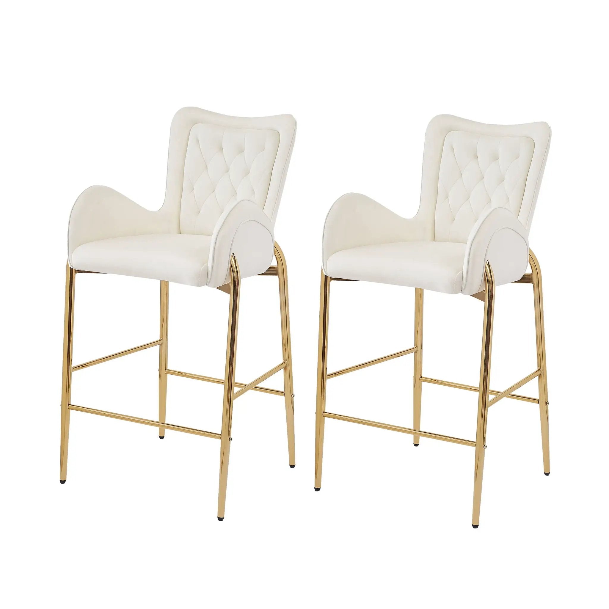 Fabric Counter Height Bar Stools (Set of 2) by HouseOfZazla