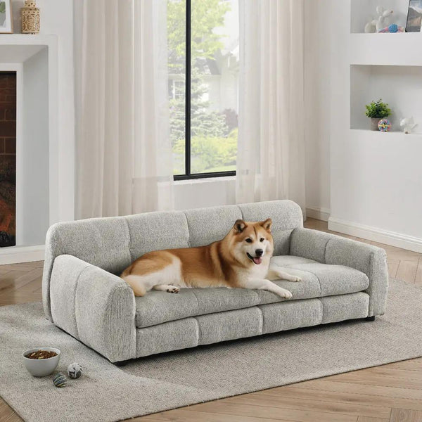 Soft and Comfortable Pet Bed for Big and Oversized Dogs - Beige
