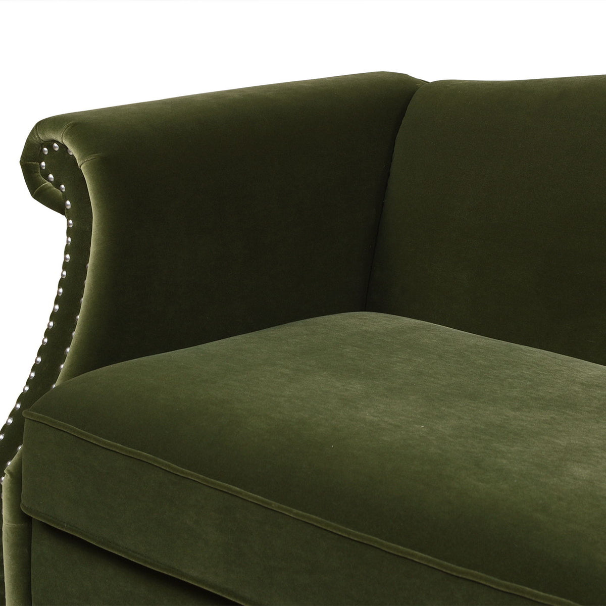 Green Camel Back Small Space Sofa with Performance Upholstery, photo 11 of 14