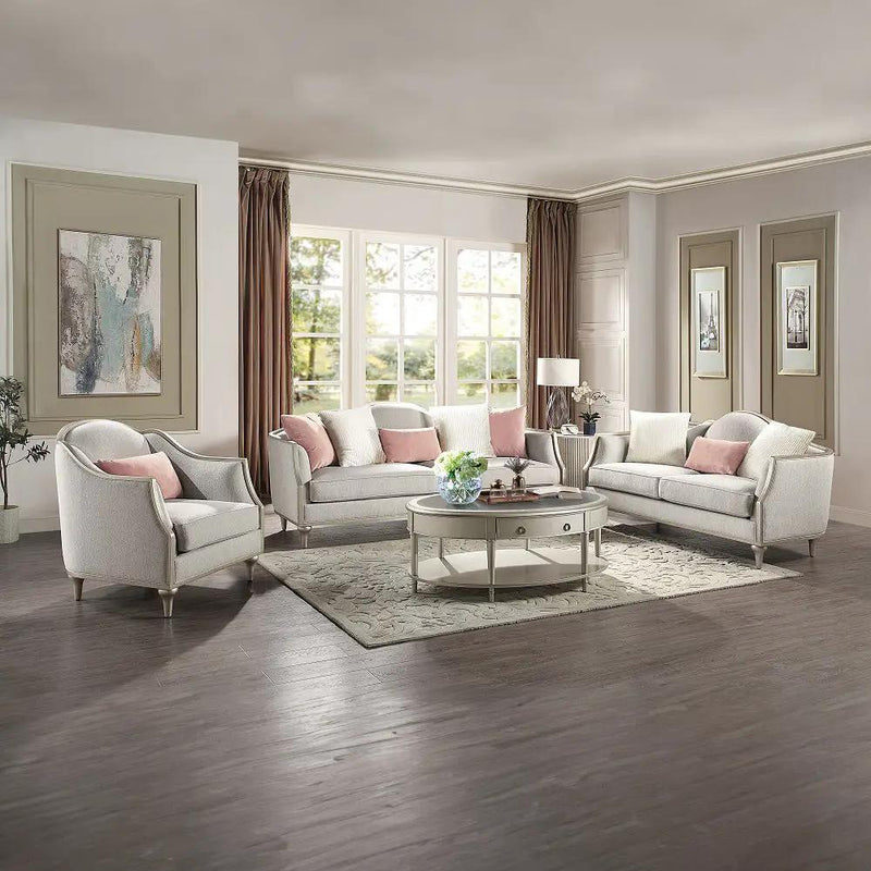Kasa - Coffee Table - Sintered Stone Top & Champagne by Unique Piece Furniture