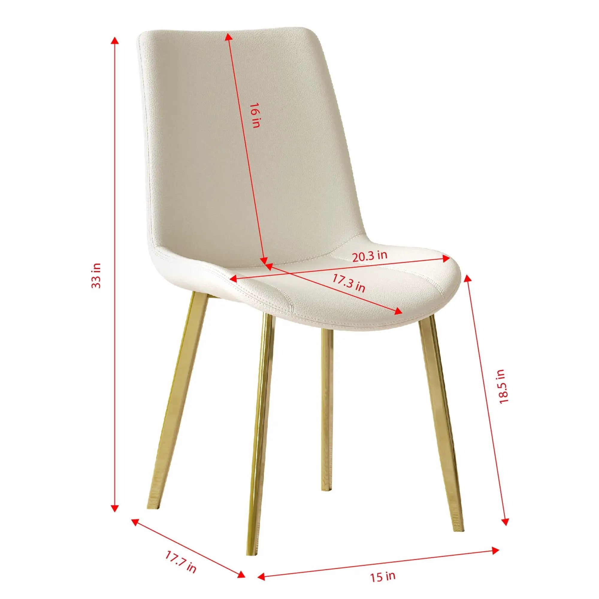 Modern Dining Chairs Ergonomic Design For Kitchen (Set of 4) by Unique Piece Furniture