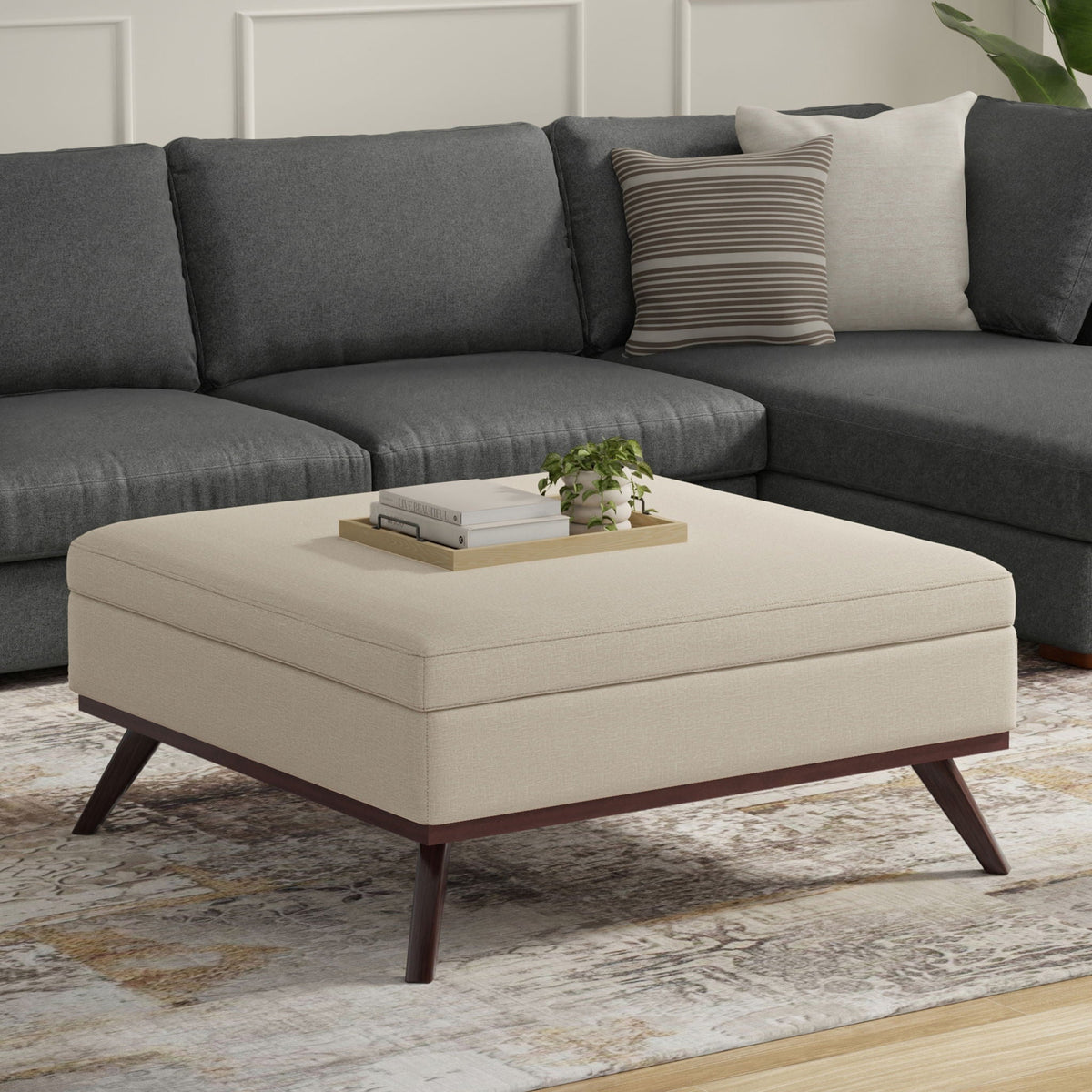 Owen - Multifunctional Square Coffee Table Storage Ottoman, photo 36 of 40