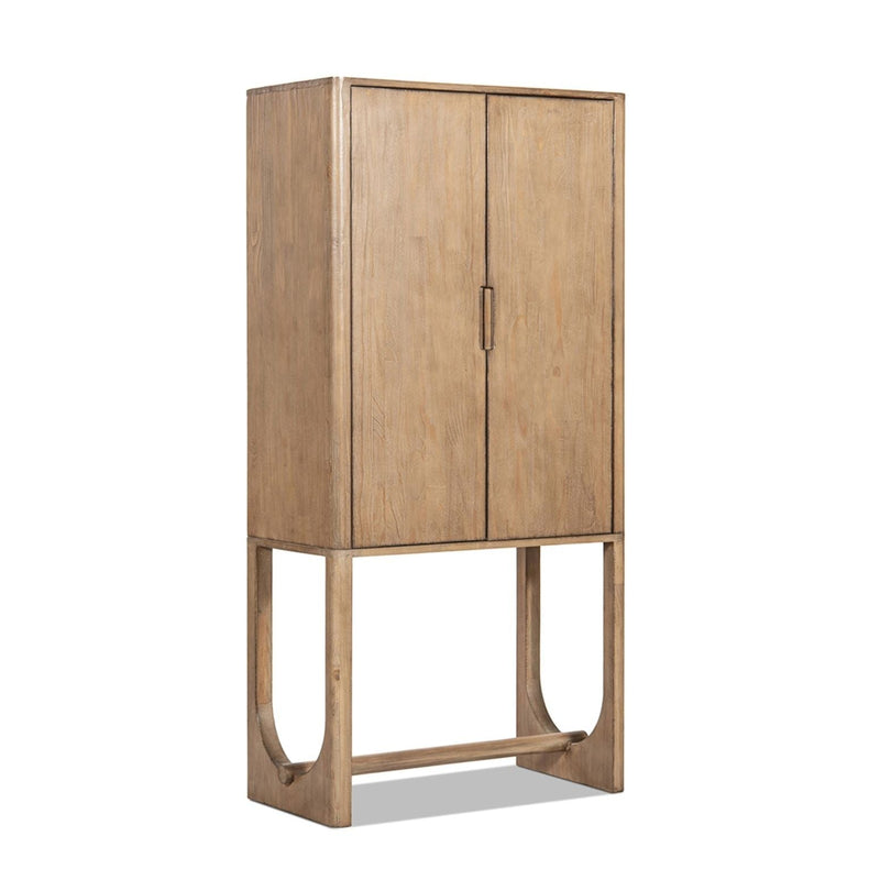 Nolan - Bar Cabinet With Wine Storage - Brown by HouseOfZazla