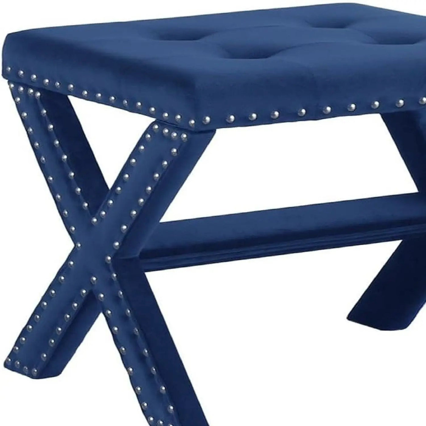 Upholstered Accent Bench With Nailhead Trim by HouseOfZazla