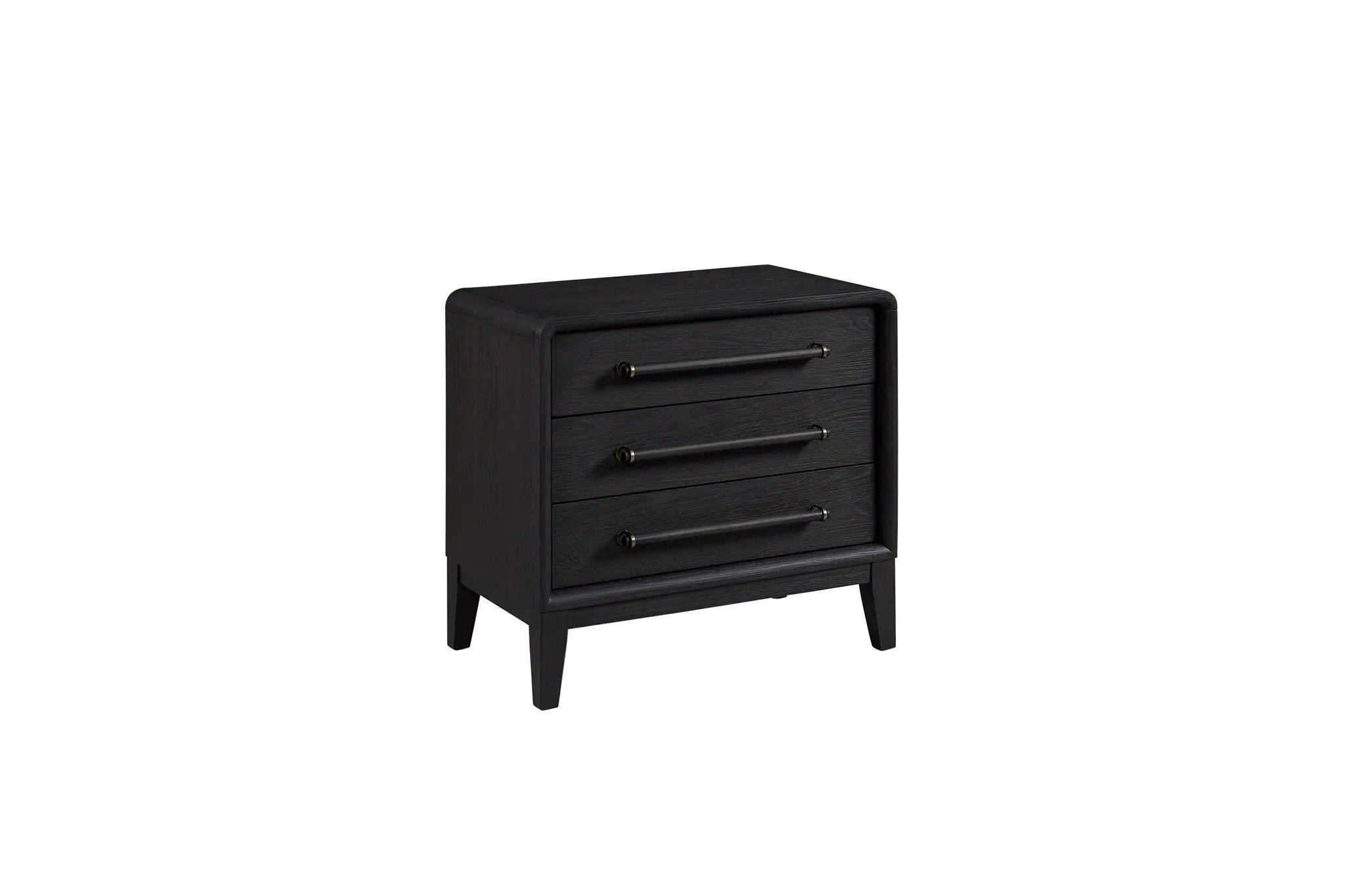 3 Drawer Nightstand With USB - Black by Unique Piece Furniture