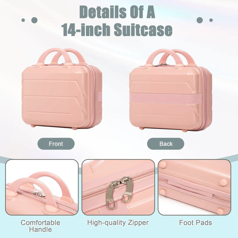 2-Piece ABS Spinner Wheel Luggage Set with Combination Lock by HouseOfZazla