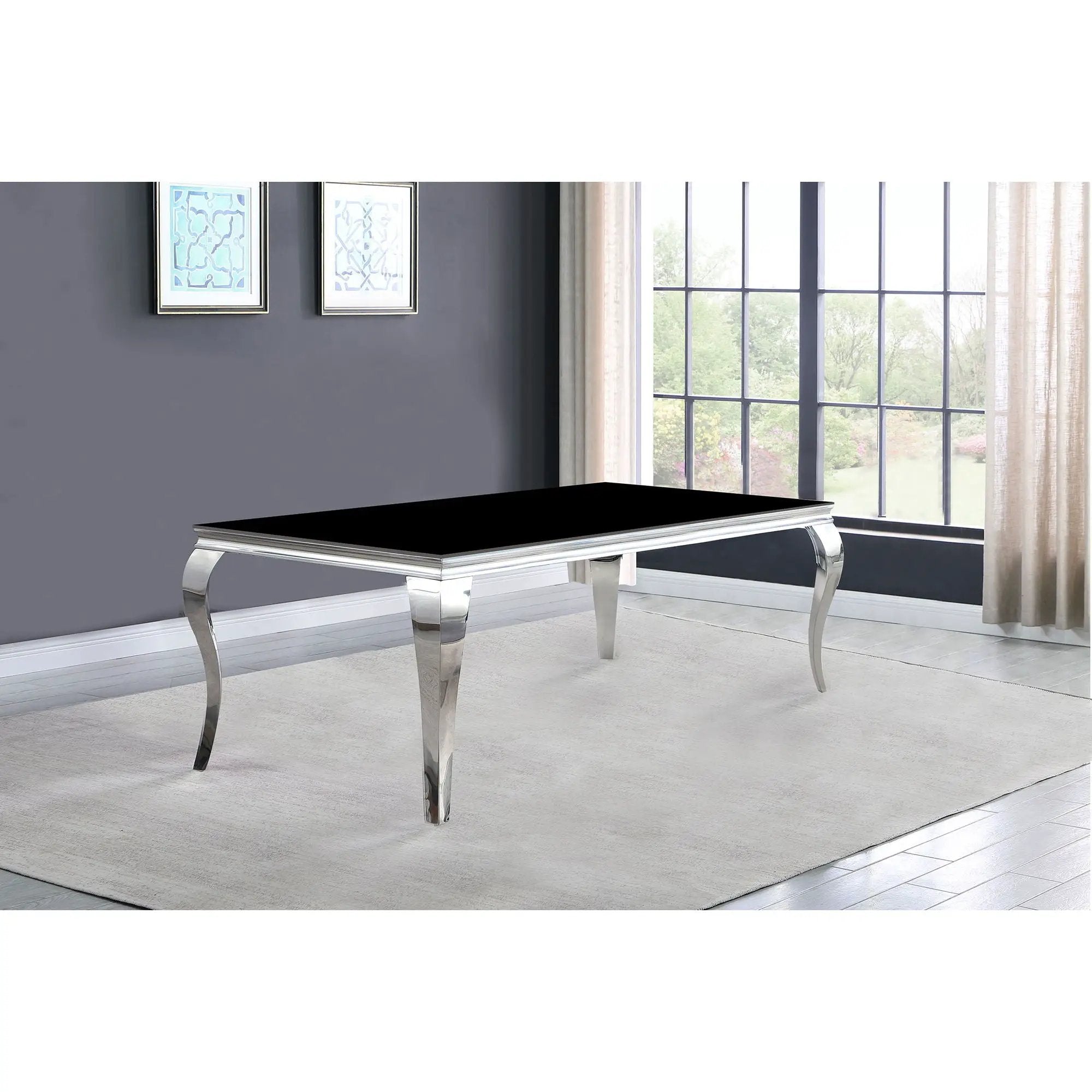 Dining Table - Black / Silver by HouseOfZazla