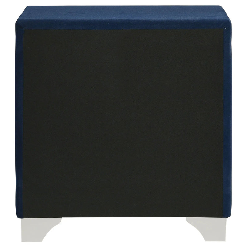 Melody Upholstered 2-drawer Nightstand Pacific Blue by Unique Piece Furniture