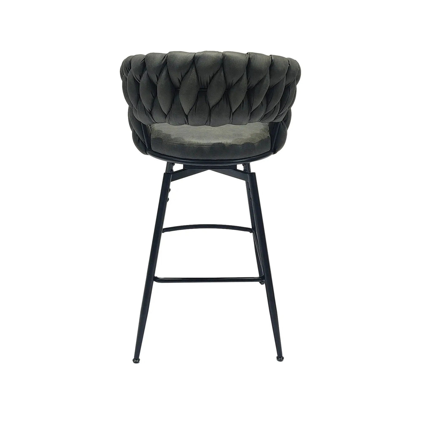 Bar Stool 360 Swivel With Back Footrest by HouseOfZazla
