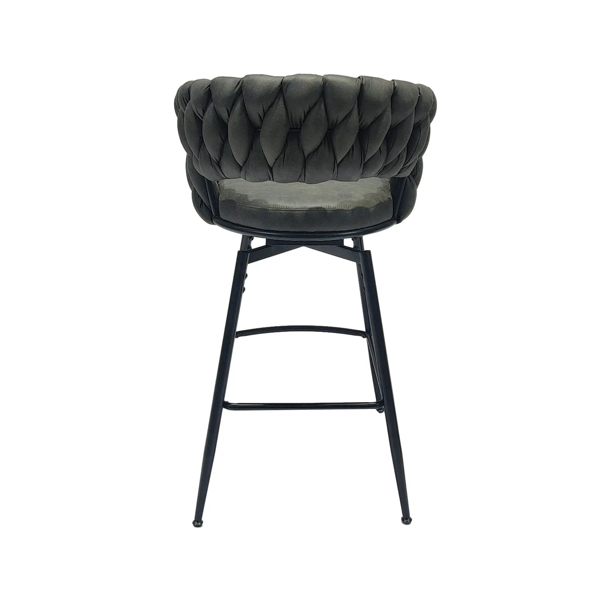 Bar Stool 360 Swivel With Back Footrest by HouseOfZazla