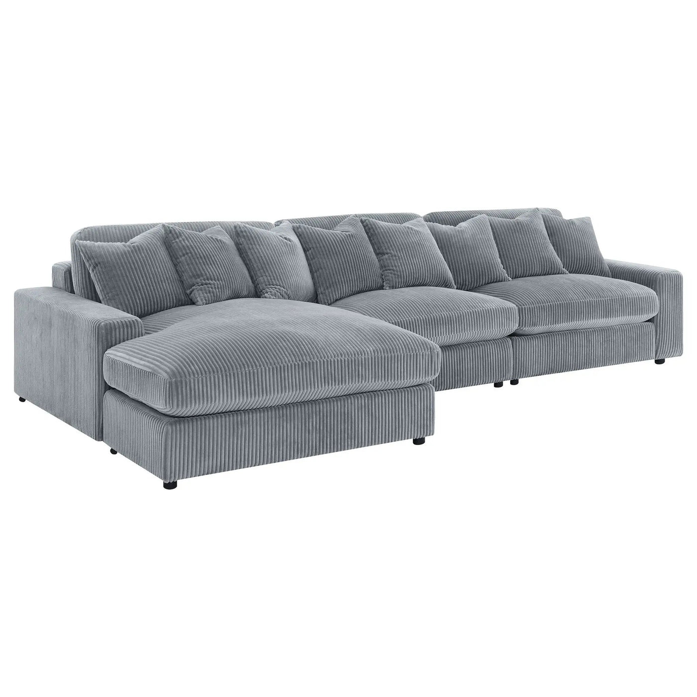 Cassidy - Upholstered Sectional Sofa With Reversible Cushions by HouseOfZazla