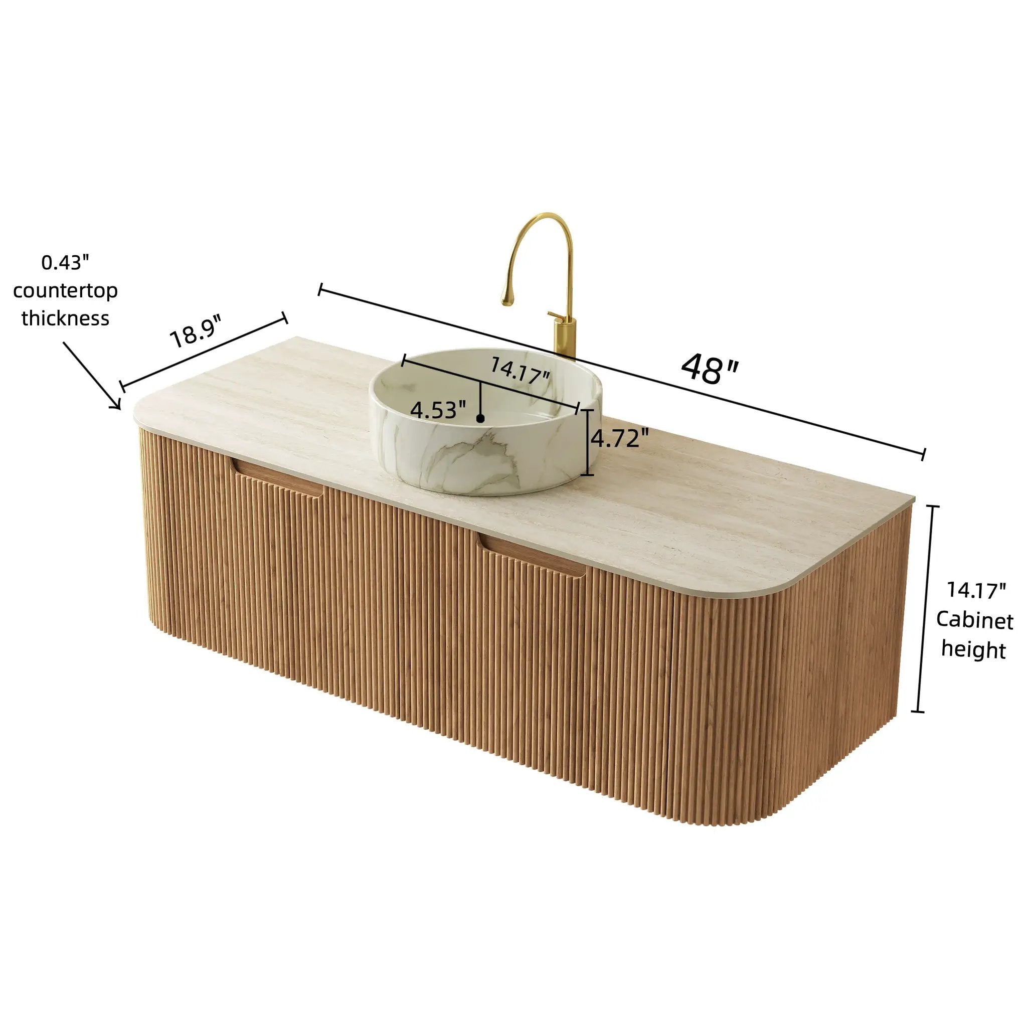 Dina 48" Bathroom Vanity & Sink by HouseOfZazla