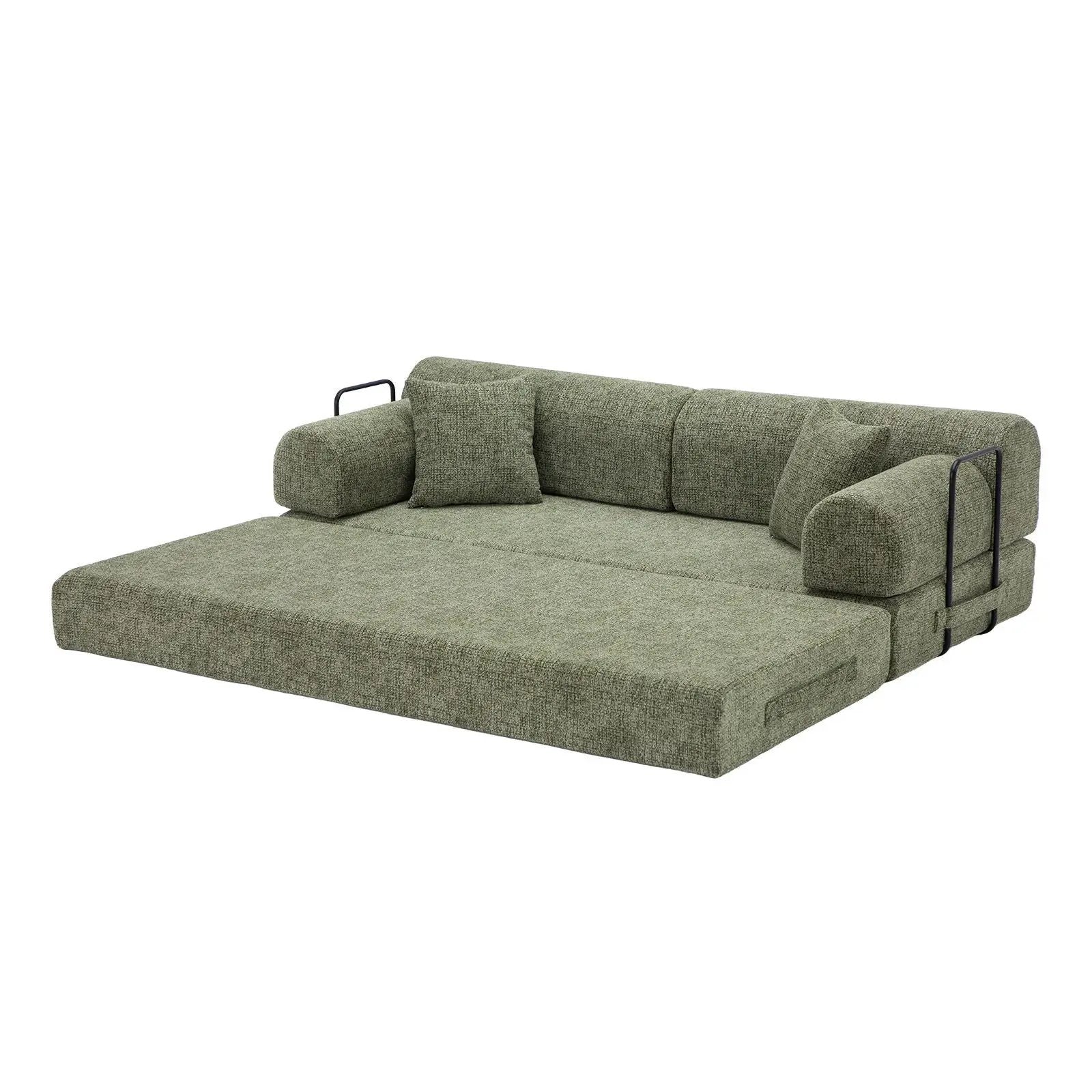 Modern 2 Tone Fabric Convertible Sleeper Sofa Bed by Unique Piece Furniture