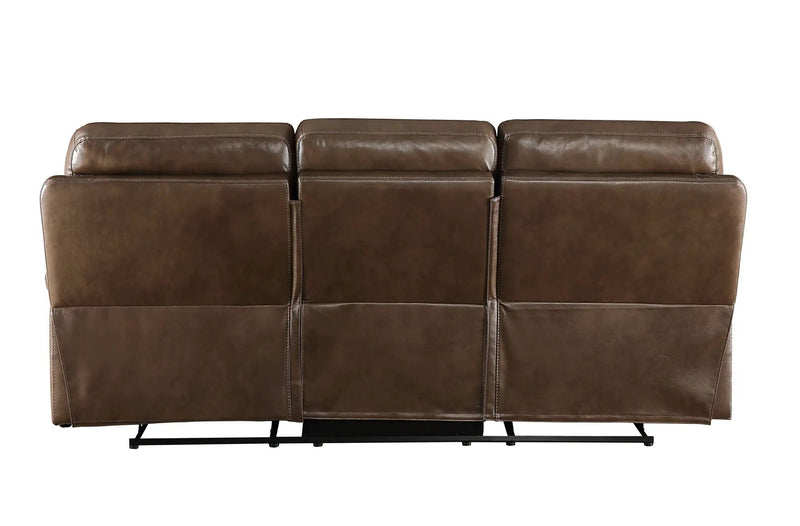 Aashi - Leather Gel Match Recliner Sofa - Brown by Unique Piece Furniture