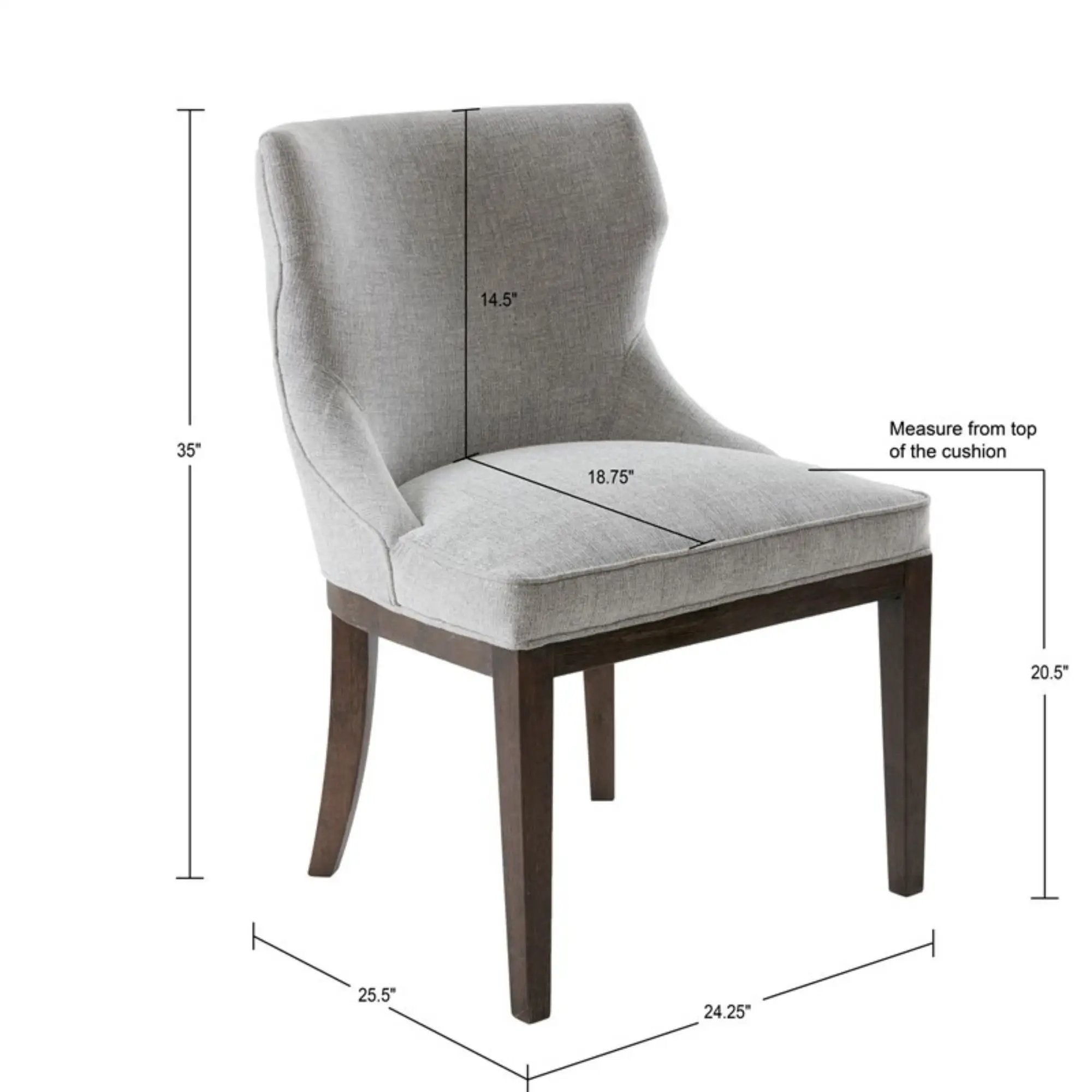 Hutton - Dining Side Chair (Set of 2) - Gray by HouseOfZazla