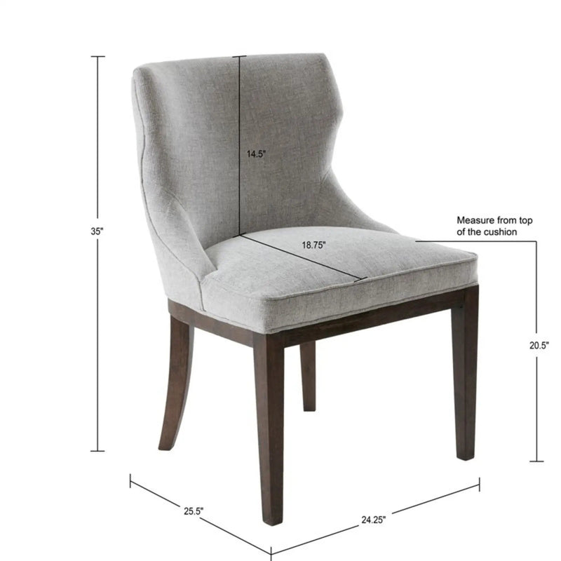 Hutton - Dining Side Chair (Set of 2) - Gray by HouseOfZazla