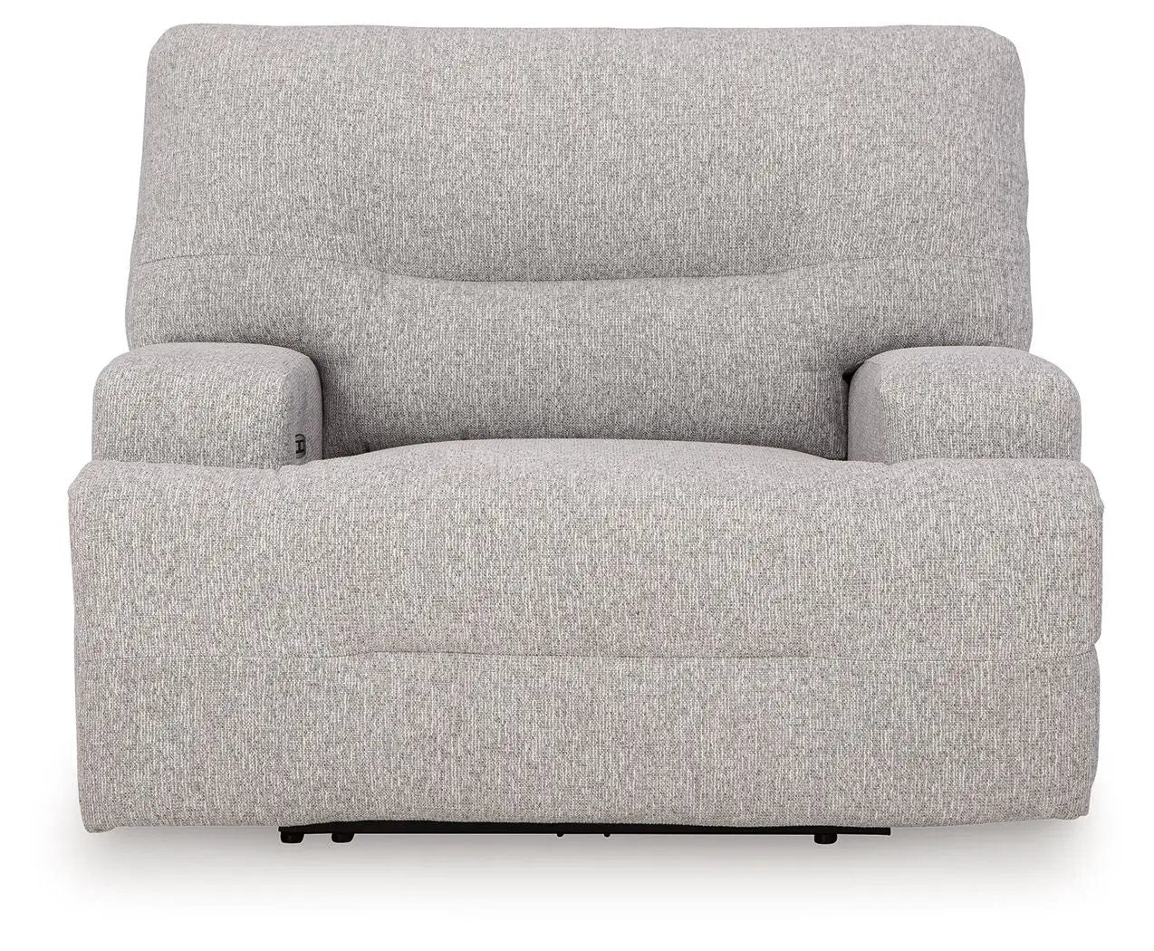 Acklen Place - 4 Pc. - 3-Piece Power Reclining Sectional Sofa With Raf Chaise, Wide Seat Power Recliner - Pewter by Unique Piece Furniture