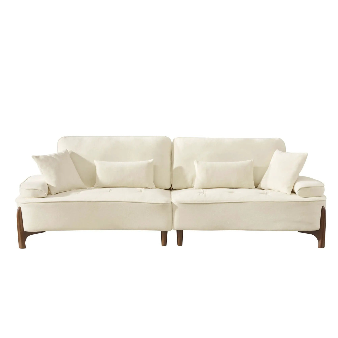 Comfortable Deep Seated Sofa With Pillows by HouseOfZazla