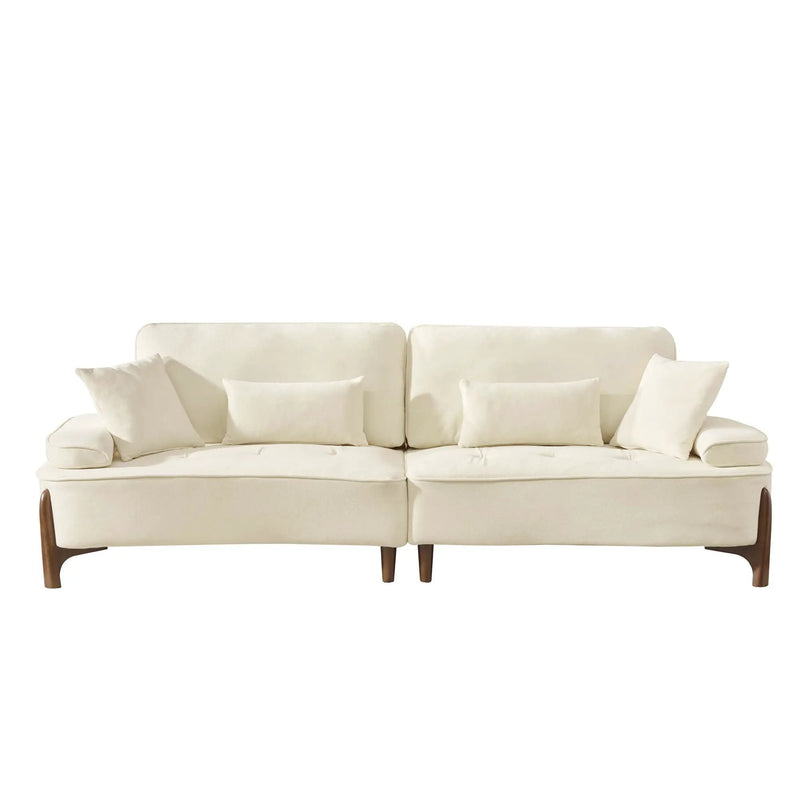 Comfortable Deep Seated Sofa With Pillows by Unique Piece Furniture