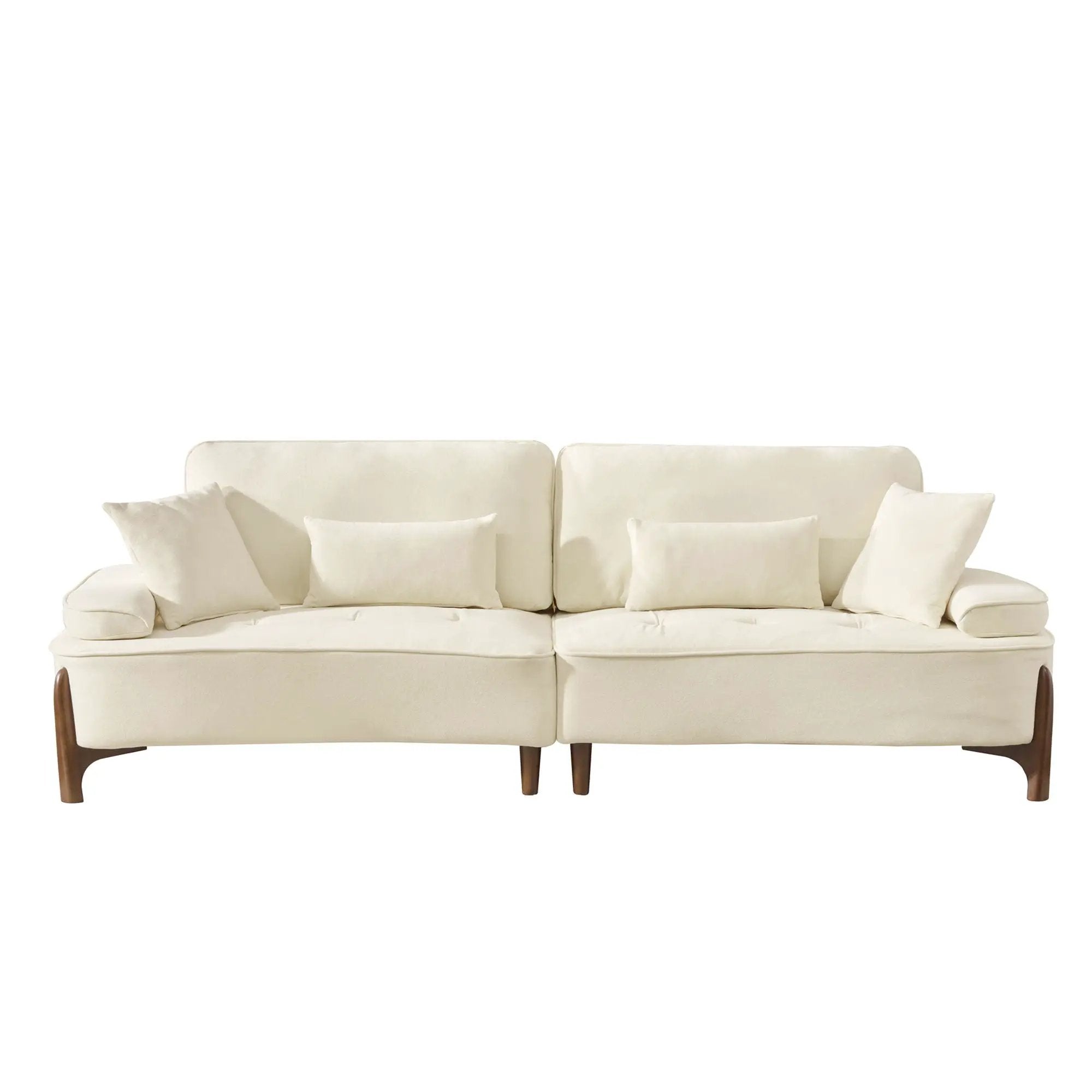 Comfortable Deep Seated Sofa With Pillows by HouseOfZazla