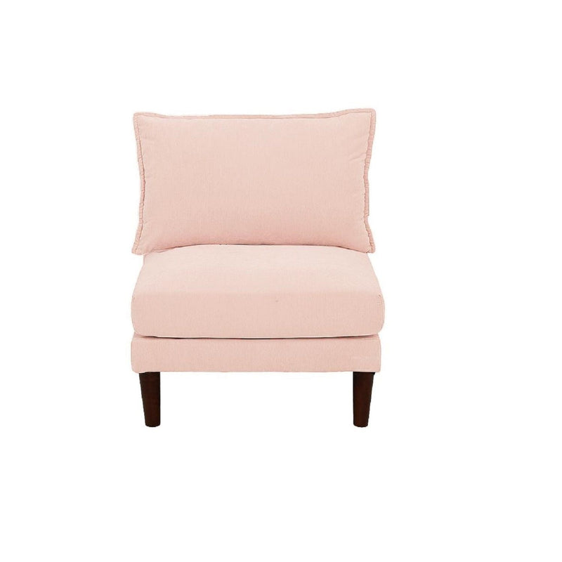 Modular L-Sectional Set With Ottomans - Pink by HouseOfZazla