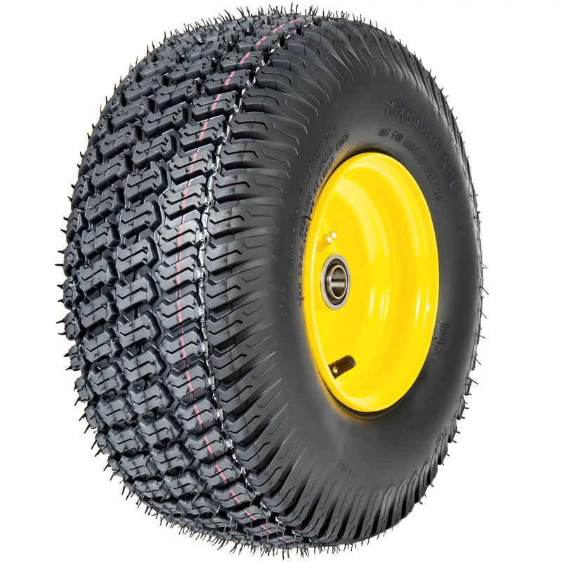 Set of 2 15x6.00-6 Lawn Mower Tires and Wheel Assembly by HouseOfZazla