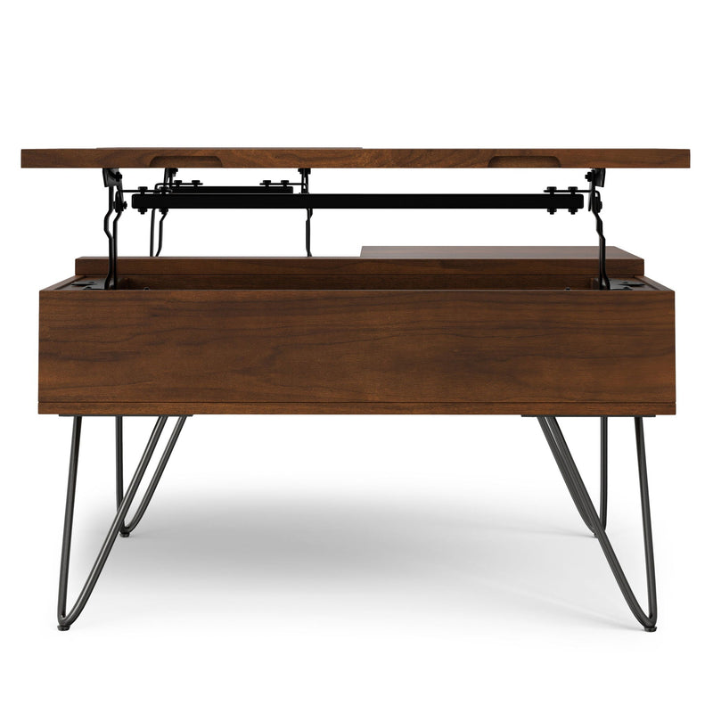 Hunter - Square Lift Top Coffee Table - Walnut by HouseOfZazla