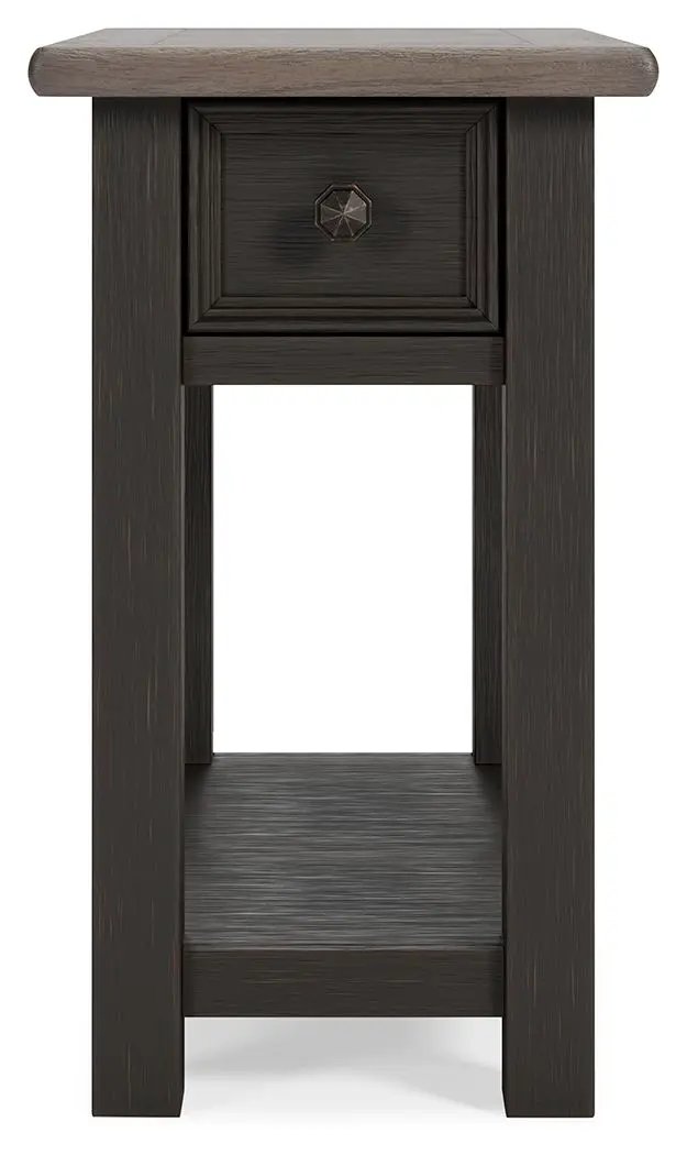 Tyler Creek - Chair Side End Table - Black / Gray by Unique Piece Furniture
