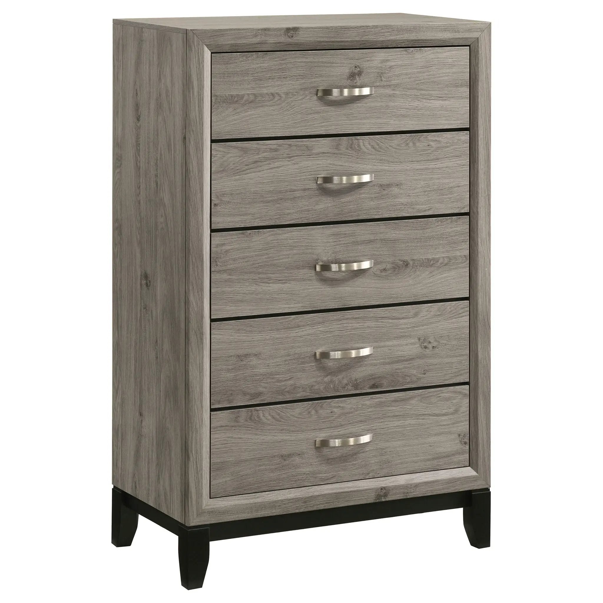 Watson 5-drawer Bedroom Chest of Drawers Light Taupe by Unique Piece Furniture