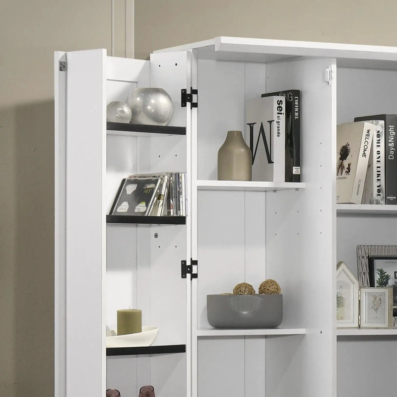 Lincoln - Storage Cabinet With Swing Out Storage Door - White by Unique Piece Furniture