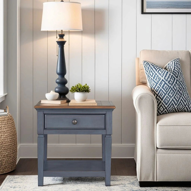 End Table - Blue by HouseOfZazla
