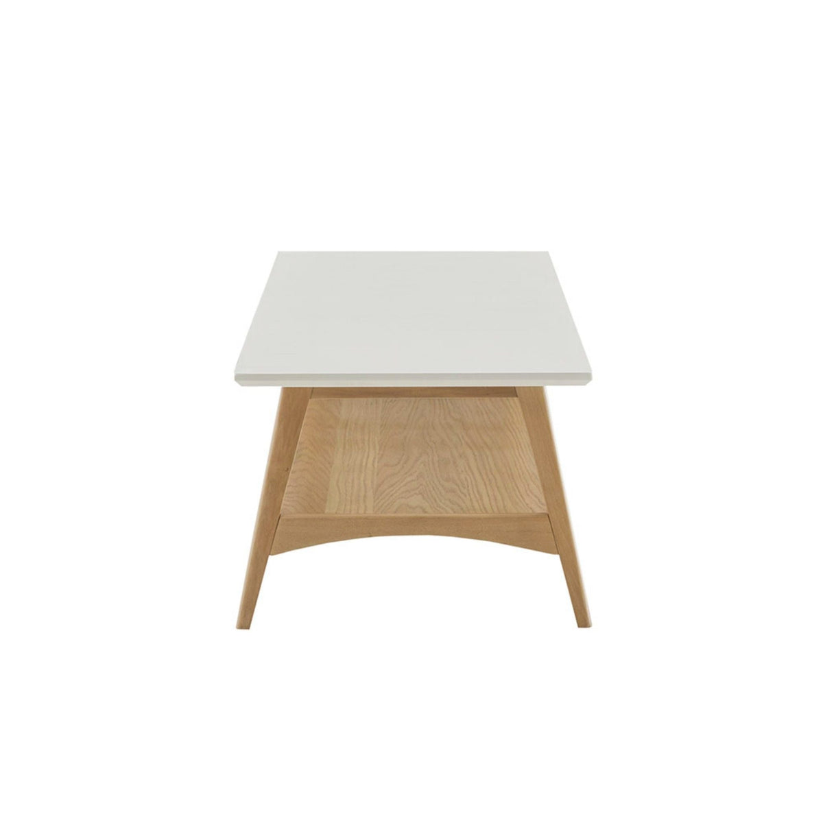 Modern Table With Extra Storage Coffee Table with Shelf - Dark Brown, Light Brown, White, photo 16 of 31