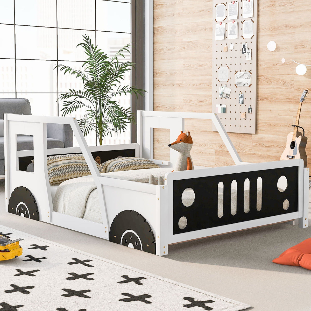 Classic Car Shaped Platform Bed with Wheels - Twin or Full Size, photo 32 of 40