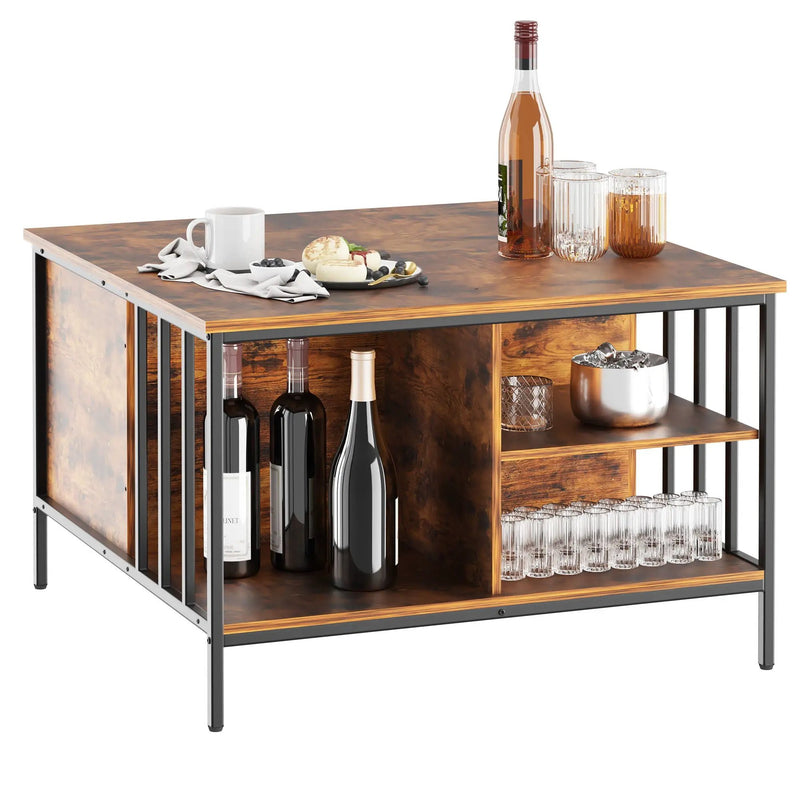 Lift Top Coffee Table With Storage Adjustable Height - Black