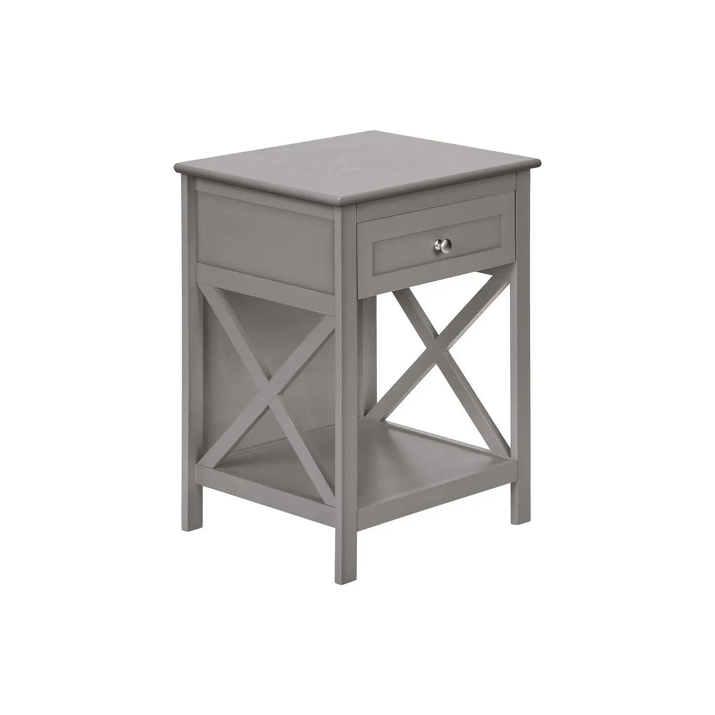 Accent End Table, 2 Tier, Storage Drawer, Transitional Style by Unique Piece Furniture