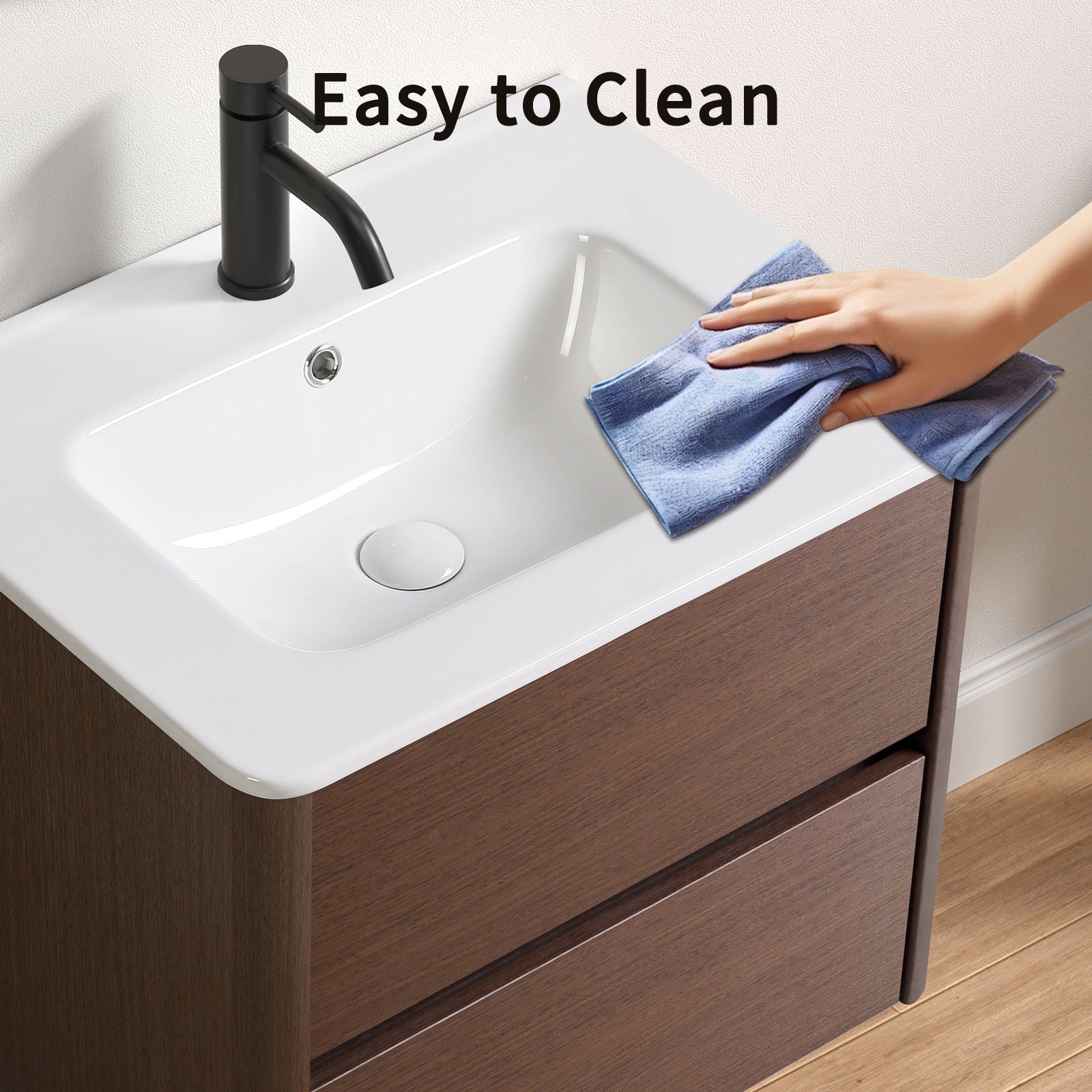 Vessel Sink Top With Overflow Drain - Milk White by HouseOfZazla